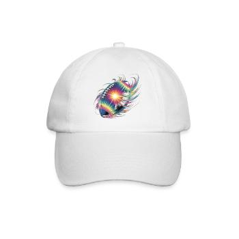 Neon Football Color Explosion - Baseball Cap - white/white - Front