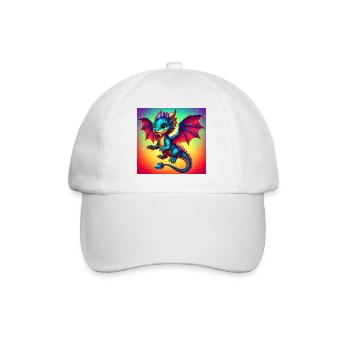dragon - Baseball Cap - white/white - Front