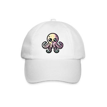 Oktopus Halloween Zombie - Baseballkappe - Weiß/Weiß - Vorne