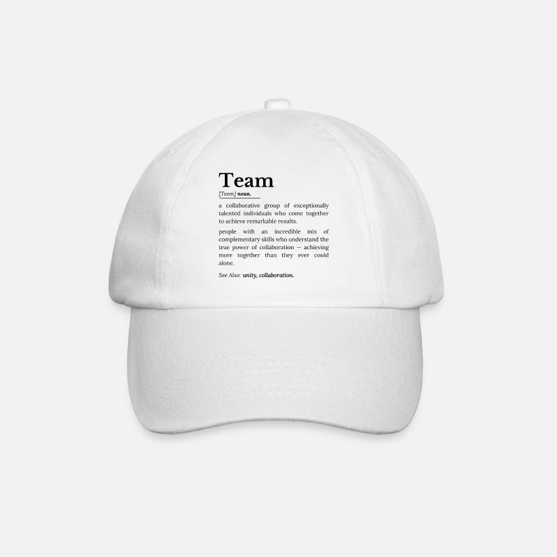 Team-Definition - Baseballkappe - Weiß/Weiß