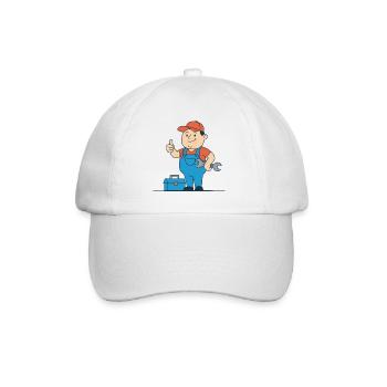 Artisan Charm Motif Shirt - Baseball Cap - white/white - Front