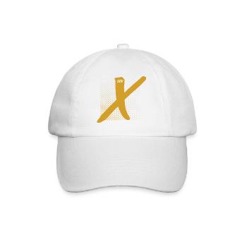 Gen X Golden X - Baseball Cap - white/white - Front