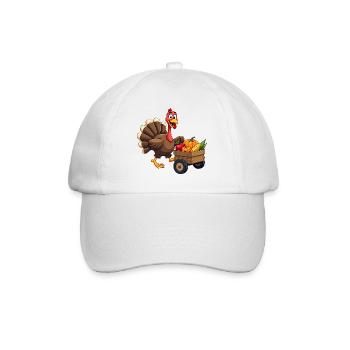Thanksgiving Drôle Dinde de Thanksgiving - Casquette classique - blanc/blanc - Devant