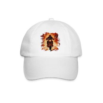 Flame Storm Motorcyclists - Baseball Cap - white/white - Front
