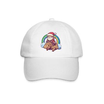 Gürteltier Weihnachtsmann Weihnachten - Baseballkappe - Weiß/Weiß - Vorne