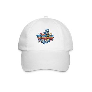 Flensburg Graffiti with Anchor - Baseball Cap - white/white - Front