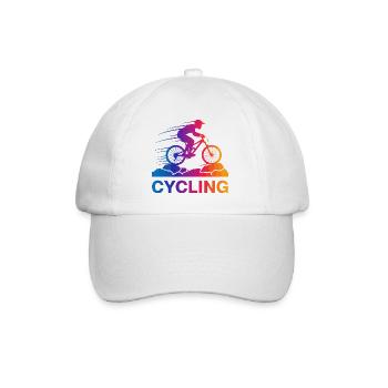 Saut de VTT arc-en-ciel - Casquette classique - blanc/blanc - Devant