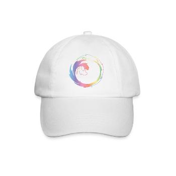 Roue chromatique créative comme cadre de design dynamique - Casquette classique - blanc/blanc - Devant