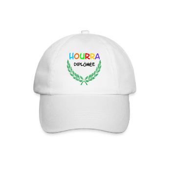 HOURRA Diplômée - Baseball Cap - white/white - Front