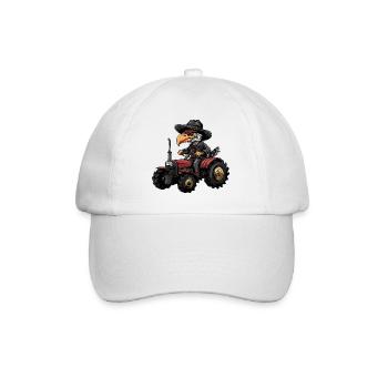 Harpy Bird Tractor Farmer - Baseball Cap - white/white - Front
