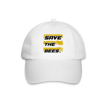 Save the Bees - Baseballkappe - Weiß/Weiß - Vorne
