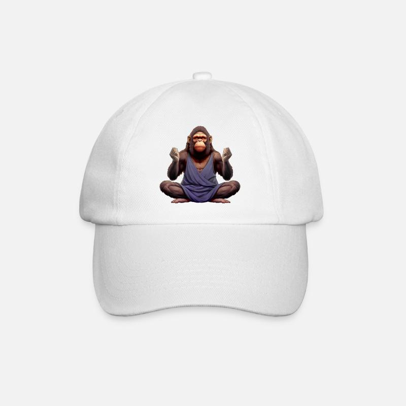 Singes de Yoga - Casquette classique - blanc/blanc