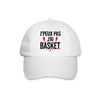 I can't I have basketball Humor Basketball - Baseball Cap - white/white - Front