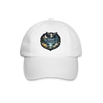 Silent as starlight - Baseball Cap - white/white - Front
