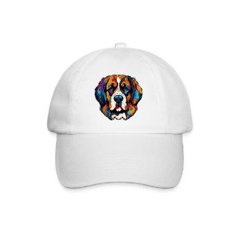 Dog Comic - Baseball Cap - white/white - Front