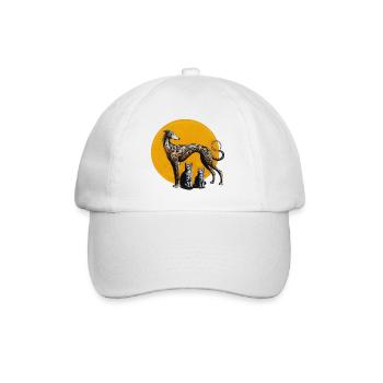 Galgo & Cats Street Art - Rough - Baseball Cap - white/white - Front