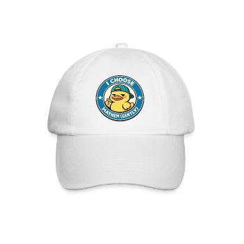 Je choisis le chaos doucement baisser - Casquette classique - blanc/blanc - Devant