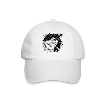 Ukulele Graphics - Baseball Cap - white/white - Front