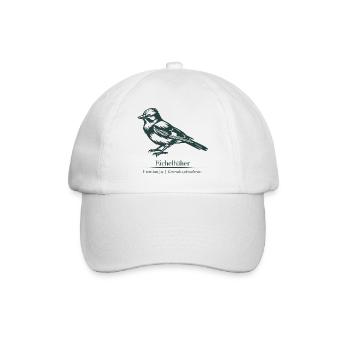 Jay Silhouette | Ornithologie | Dessin - Casquette classique - blanc/blanc - Devant
