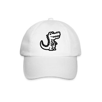alligator - Baseball Cap - white/white - Front