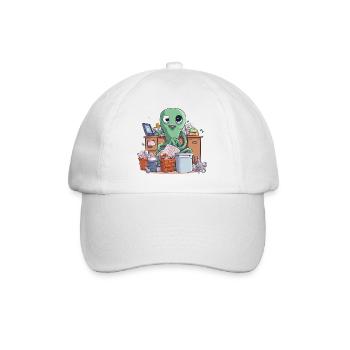 Alien Office Hero Recycling Chaos - Baseball Cap - white/white - Front