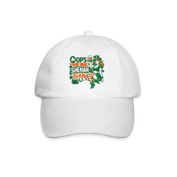 Oups, je fais des bêtises La fille de la Leprechaun St Patrick - Casquette classique - blanc/blanc - Devant