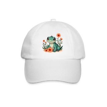 iguana - Baseball Cap - white/white - Front