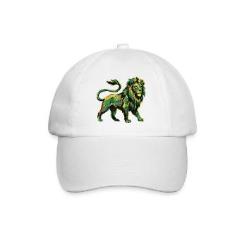 Lion Roots Reggae - Baseballkappe - Weiß/Weiß - Vorne