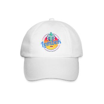 Lombok Sunset Retro Surfboard Indonesia - Casquette classique - blanc/blanc - Devant
