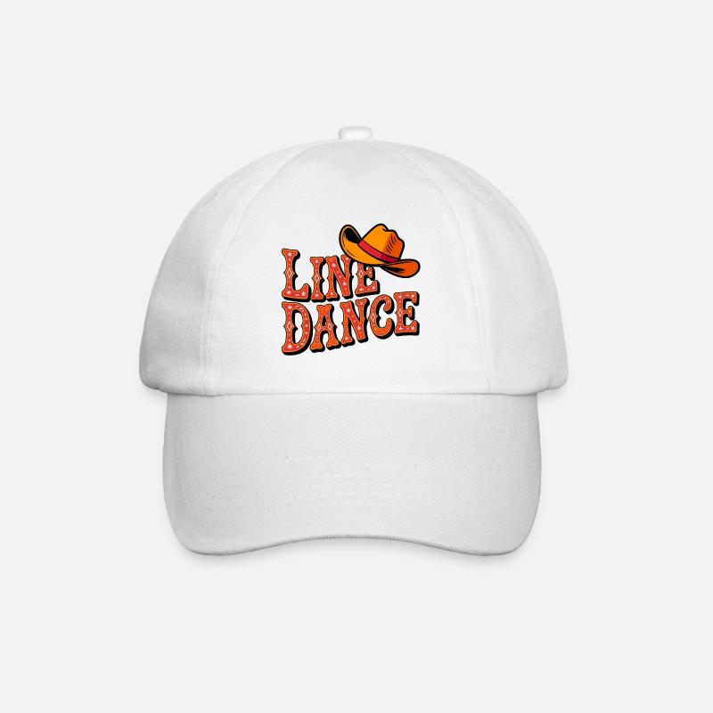 Line Dance Western Cowboy - Baseballkappe - Weiß/Weiß