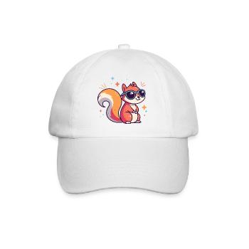 Chic Squirrel Sunglasses - Baseball Cap - white/white - Front