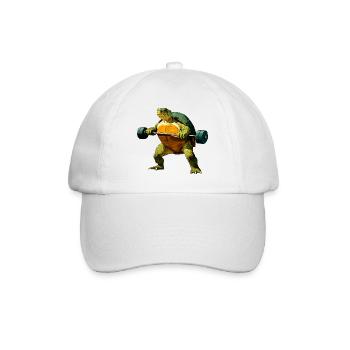 Turtle Trainer - Baseball Cap - white/white - Front