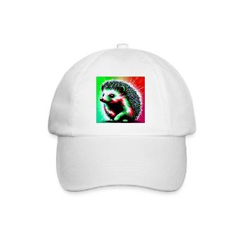 Igel - Baseballkappe - Weiß/Weiß - Vorne