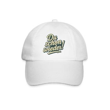Du schon wieder! - Baseballkappe - Weiß/Weiß - Vorne