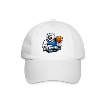 Polar Bear Basketball Team - Baseball Cap - white/white - Front
