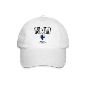 Souvenir d’Helsinki, design élégant Helsinki - Casquette classique - blanc/blanc - Devant