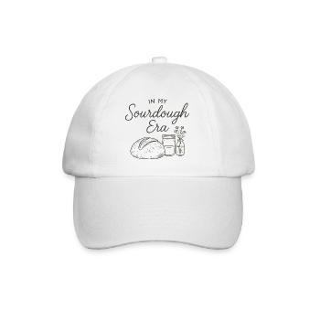 Baking Baker Sourdough In My Sourdough Era - Baseball Cap - white/white - Front