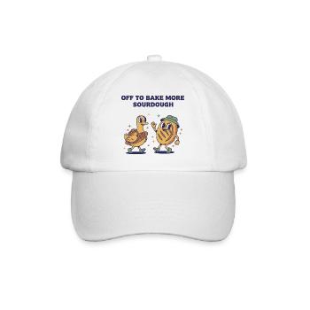 Nouvelle période de la pâtisserie au pain au levain - Casquette classique - blanc/blanc - Devant