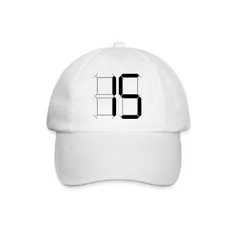 NUMÉRO 15 Quinze Cadeaux d’anniversaire numériques - Casquette classique - blanc/blanc - Devant