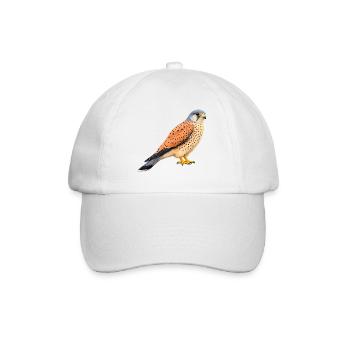 Common kestrel male - Baseball Cap - white/white - Front