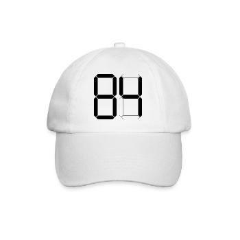 NUMBER 84 Eighty-Four Gift Digital - Baseball Cap - white/white - Front