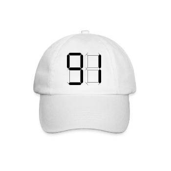 NUMBER 91 Ninety-One Gift Digital - Baseball Cap - white/white - Front