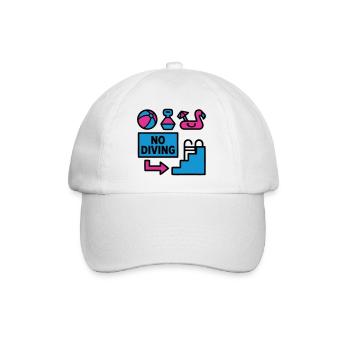 Pool Party Set Summer 90s - Baseball Cap - white/white - Front