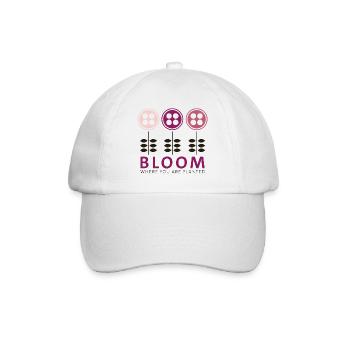 Bloom - Baseball Cap - white/white - Front