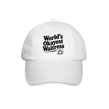 La serveuse la plus correcte du monde - Casquette classique - blanc/blanc - Devant