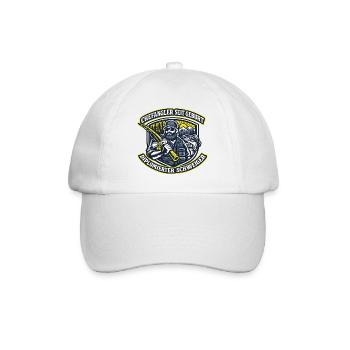 Angler Profi Badge im Berglicht - Baseballkappe - Weiß/Weiß - Vorne