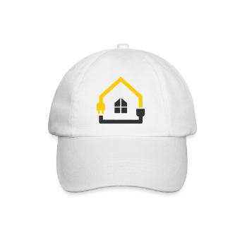 Electrician House Socket Smart Home - Baseball Cap - white/white - Front