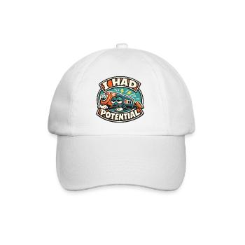 J’avais une batterie potentielle - Casquette classique - blanc/blanc - Devant