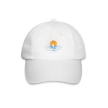Coucher de soleil - Casquette classique - blanc/blanc - Devant