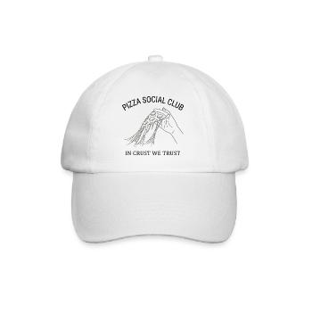 Pizza Social Club T-Shirt Gift Idea Style - Baseball Cap - white/white - Front